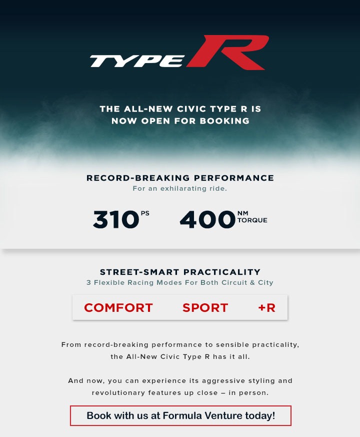 Honda Civic Type R booking poster