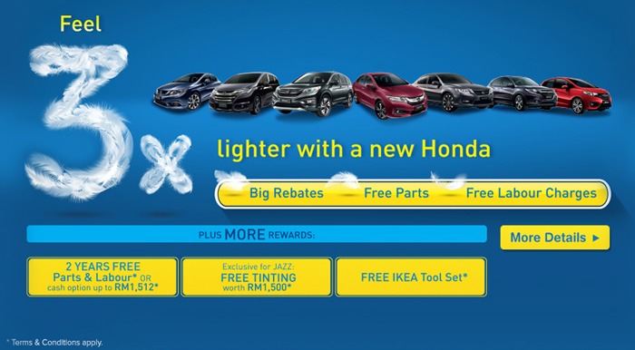 Feel 3x Lighter With A New Honda