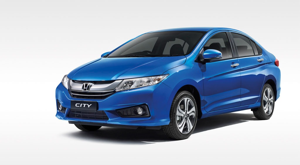 blue Honda City